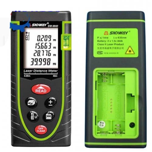 Máy đo khoảng cách Laser Sndway SW-M40 đo xa 40m